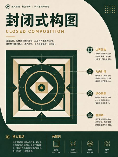 封闭式构图