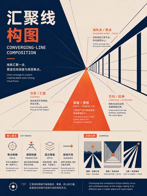 025 汇聚线构图