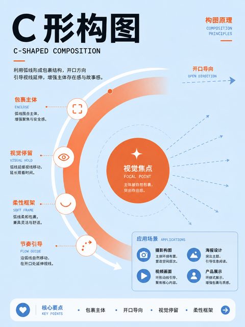 C 形构图