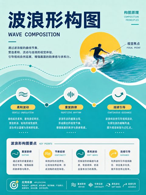039 波浪形构图