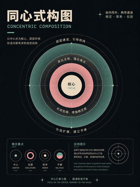 055 同心式构图