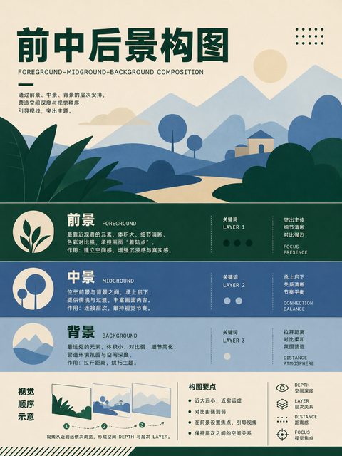 065 前中后景构图