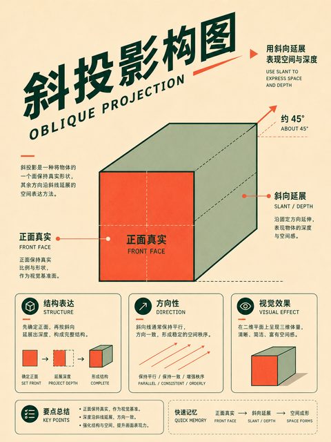 074 斜投影构图
