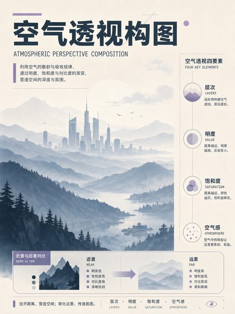 空气透视构图