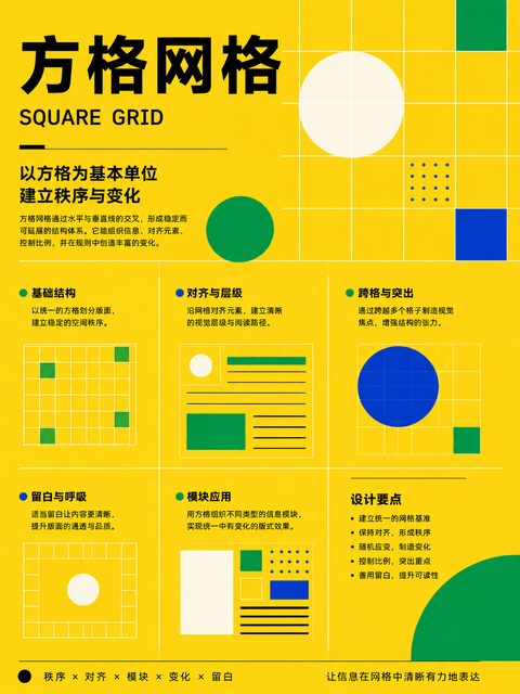 方格网格 海报 变体2