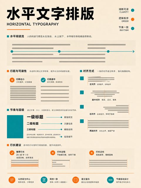 水平文字排版 海报 变体2