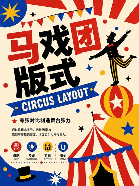 马戏团版式