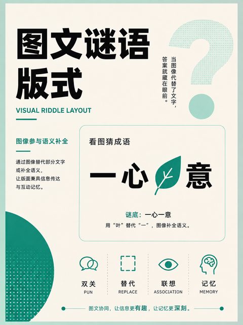 150 图文谜语版式