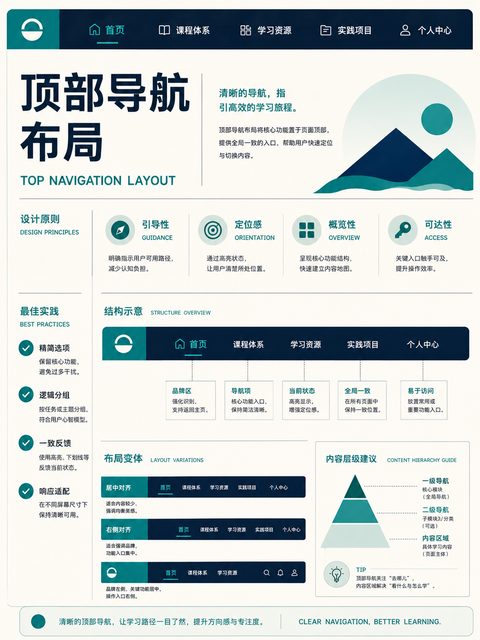 顶部导航布局