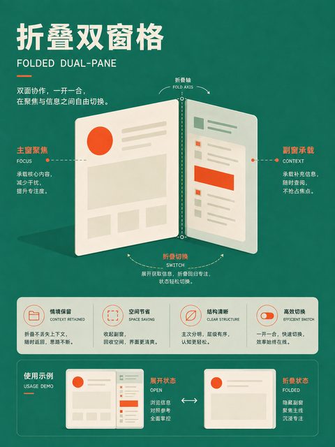 298 折叠双窗格
