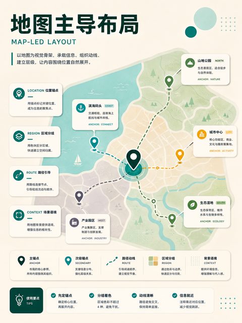 地图主导布局