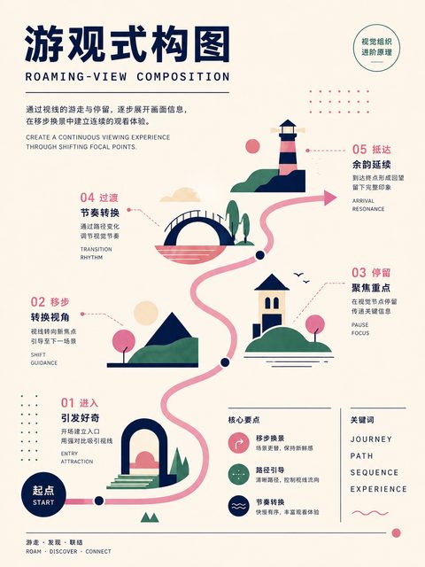 320 游观式构图