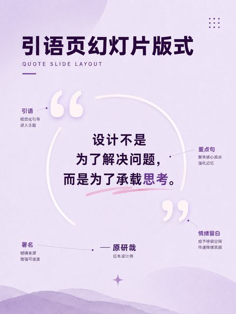 345 引语页幻灯片版式