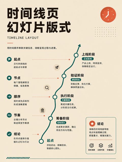 346 时间线页幻灯片版式