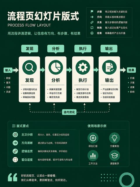 347 流程页幻灯片版式