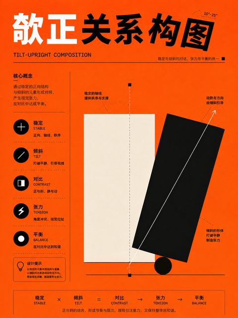 334 欹正关系构图
